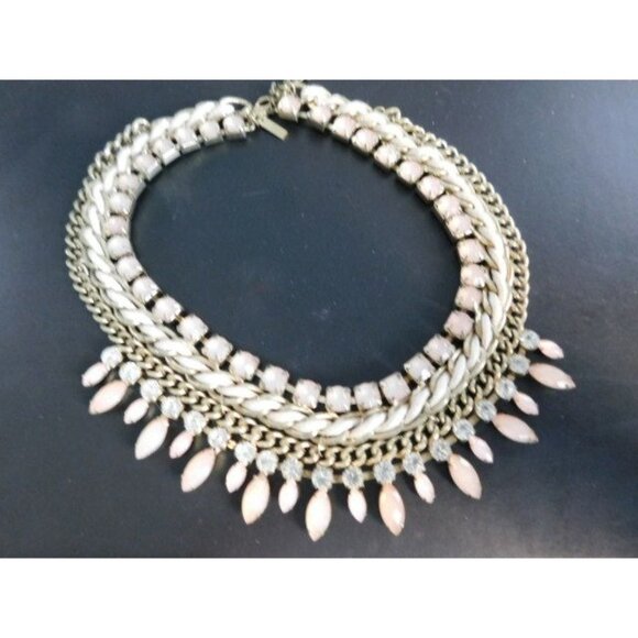 Cookie Lee Bling Jeweled Statement Necklace - Picture 1 of 2